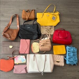 15 Purses. Purse collection. All in one package.
